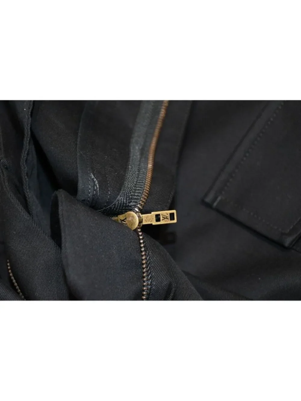 Louis Vuitton Cargo Pants Cotton All Over Print Black